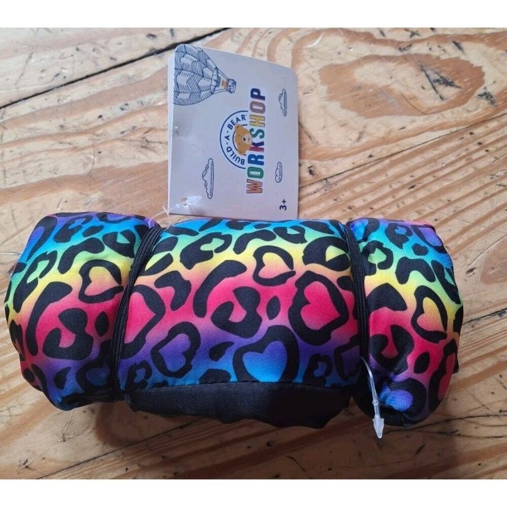 Build A Bear Sleeping Bag Leapord NWT